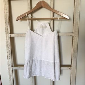 Loft M White Spaghetti Top